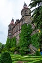 Piastow Slaski, dolnoÃâºlÃâ¦skie / Poland-June 21, 2020.:The historic Ksiaz castle in southern Poland. Well-kept historic estate in Royalty Free Stock Photo